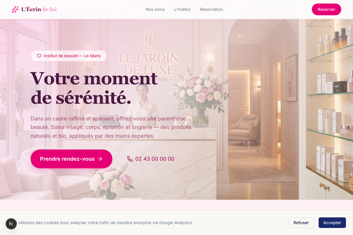 Institut de Beauté — L'Écrin de Soi