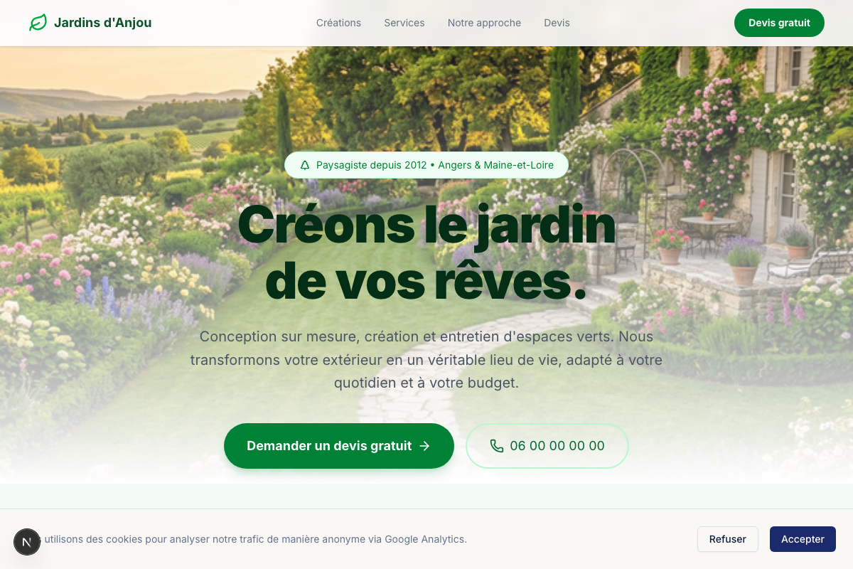 Paysagiste — Jardins d'Anjou