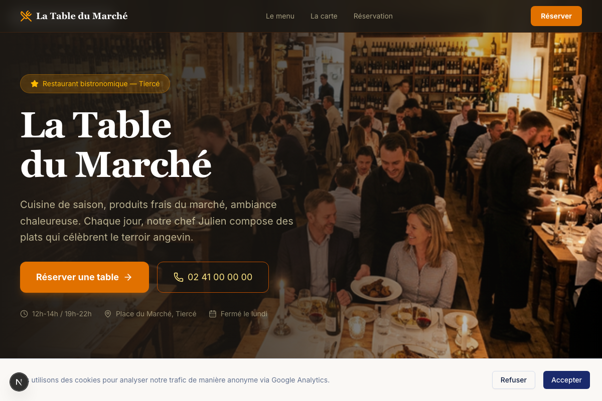 Restaurant — La Table du Marché
